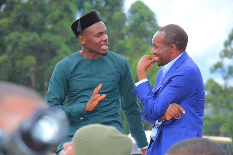 File image of Silvanus Osoro and Kisii Governor Simba Arati.